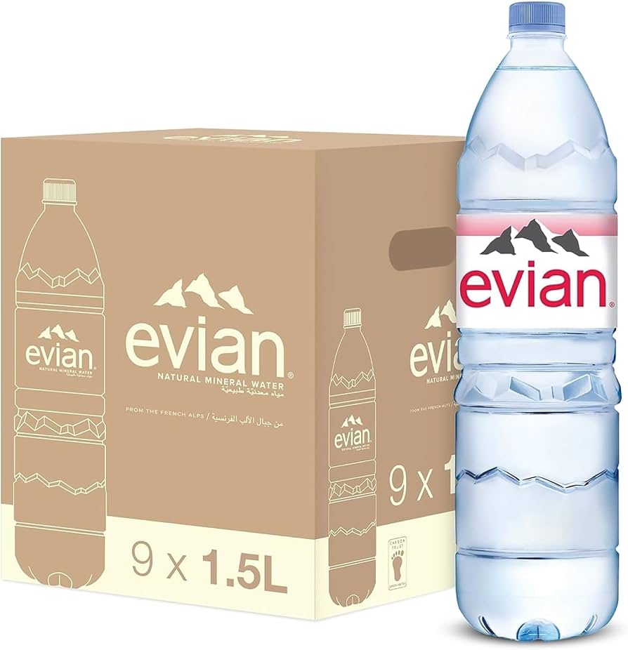 EVIAN MINERAL WATER PET