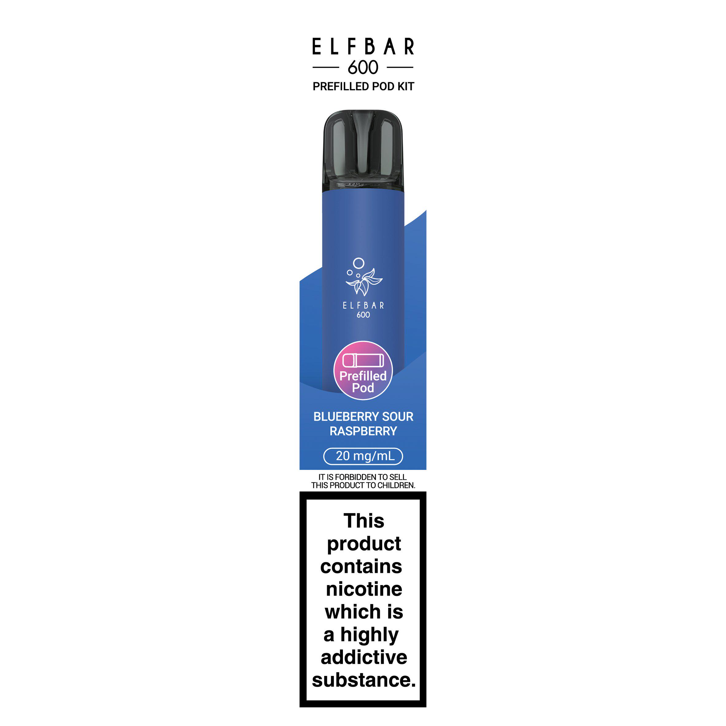 ELFBAR 600 KIT BLUE RAZZ LEM