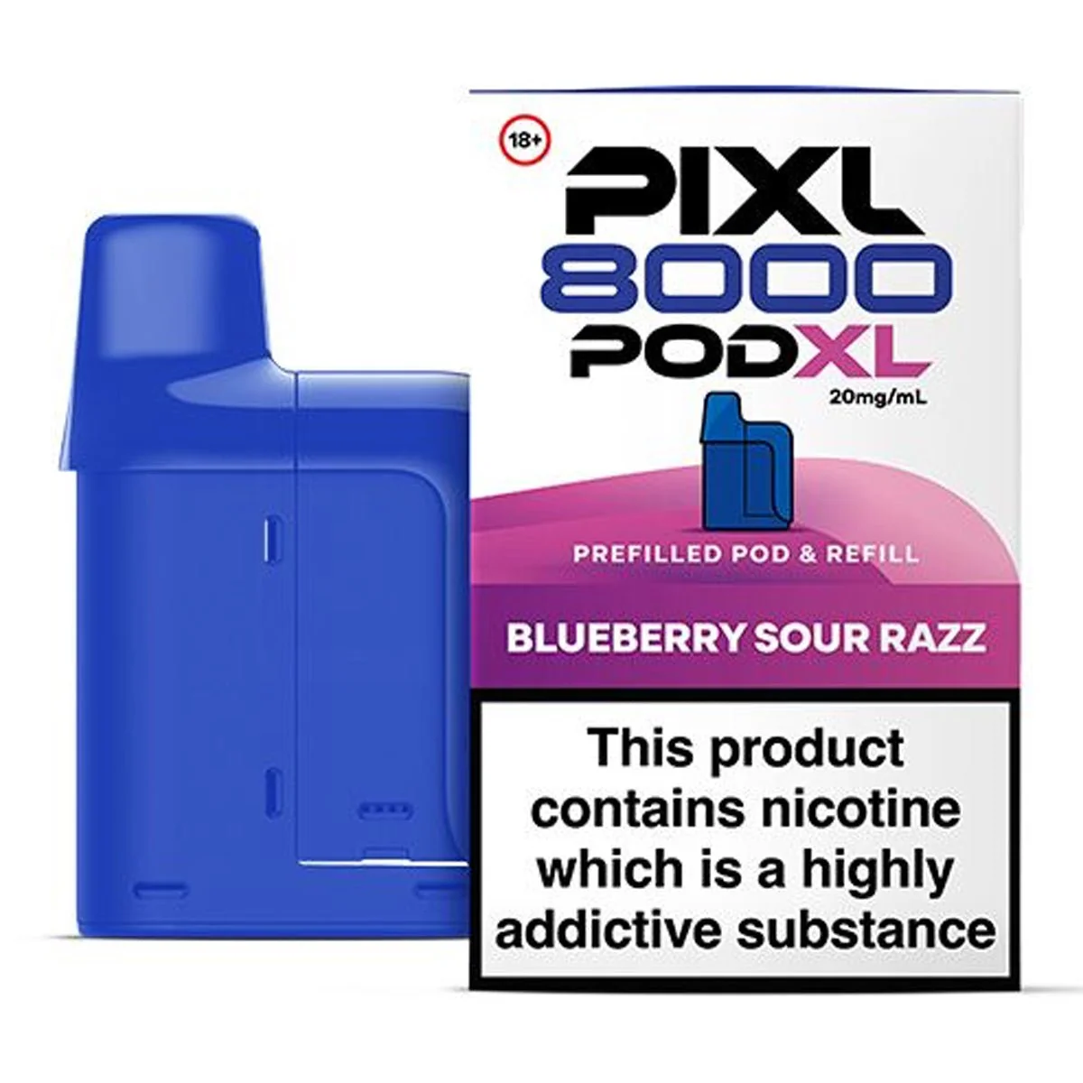 PIXL POD BLUE SOUR RAZZ 20MG