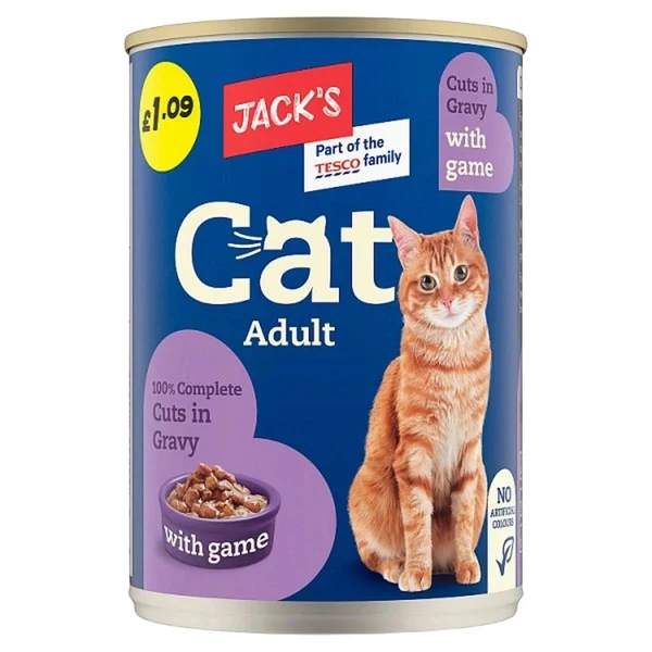 JACKS CAT CUTS IN GRAVY GAME