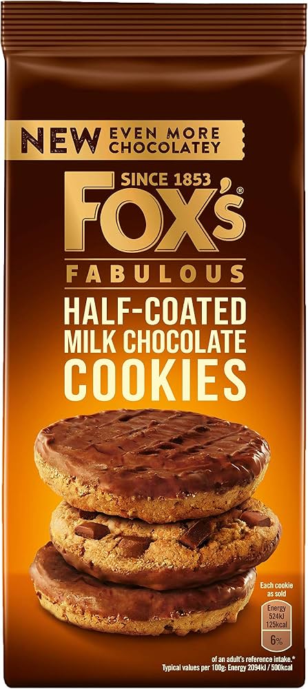 FOXS HALF CHOC COOKIES PM250