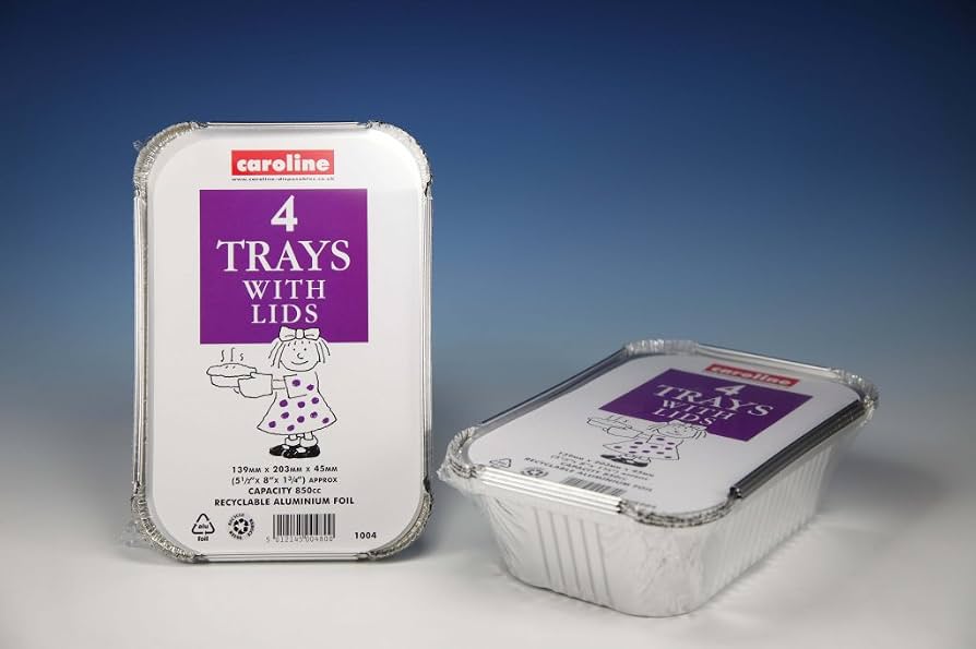 CAROLINE TRAYS 4 WITH LIDS