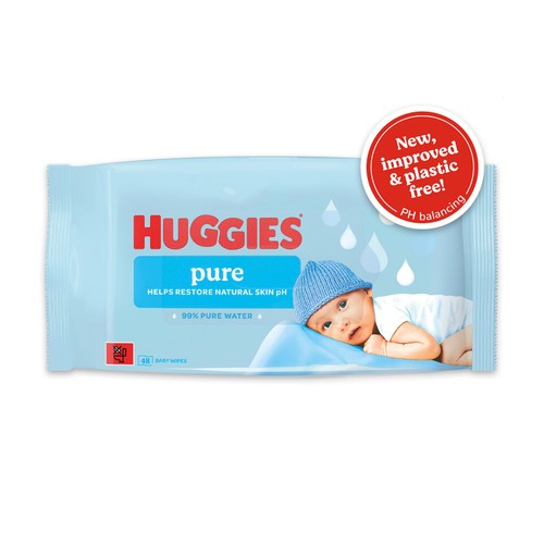 HUGGIES PURE PF BABY WIPES