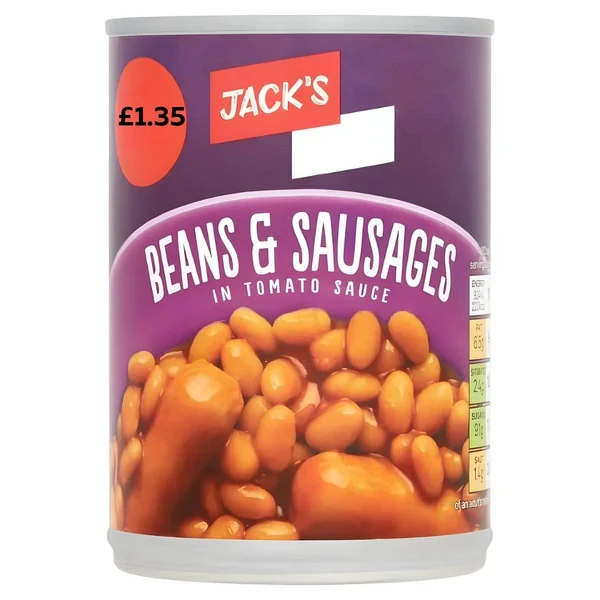 JACKS BEANS/SAUSAGES PM135