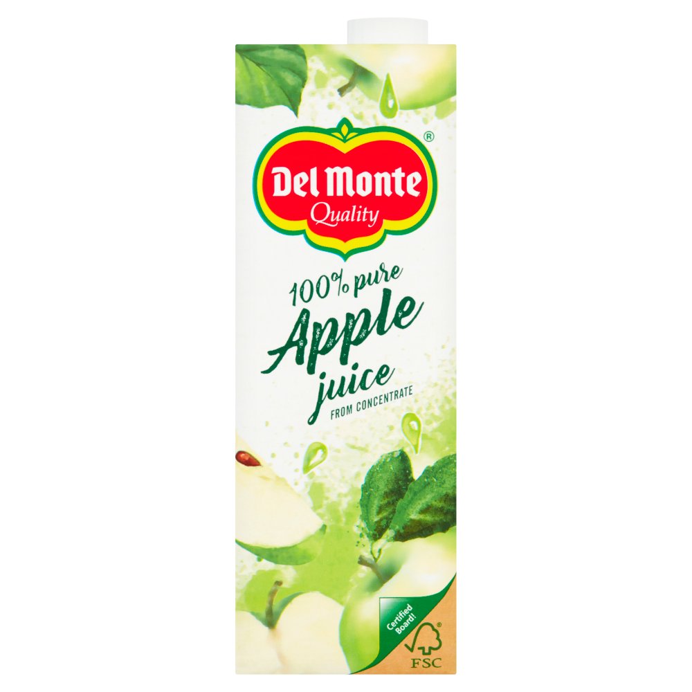 DEL MONTE 100% PURE APPLE JUICE DRINK