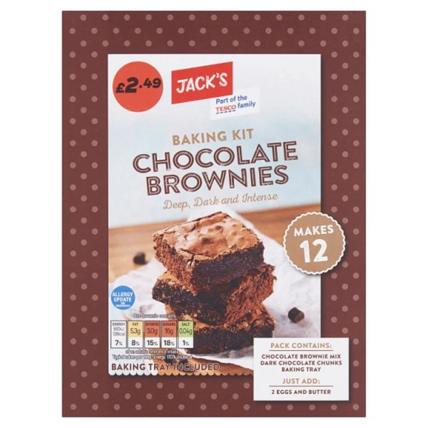JACKS CHOC BROWNIE MIX PM249