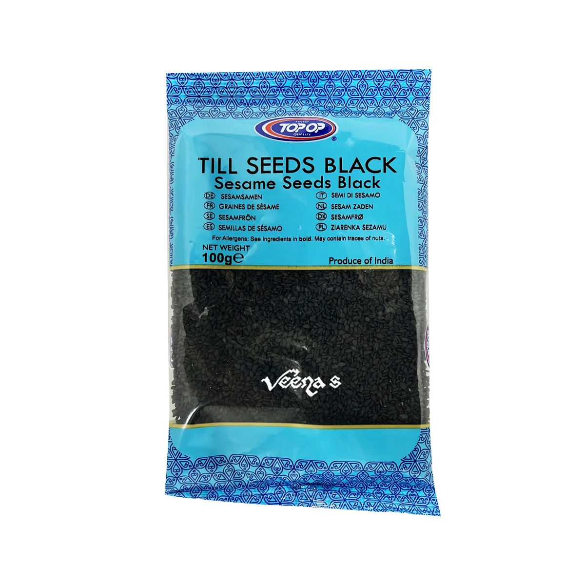 TOP OP TILL SEEDS BLACK