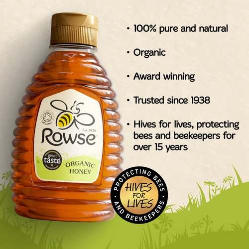 ROWSE ORGANIC HONEY SQUEEZY