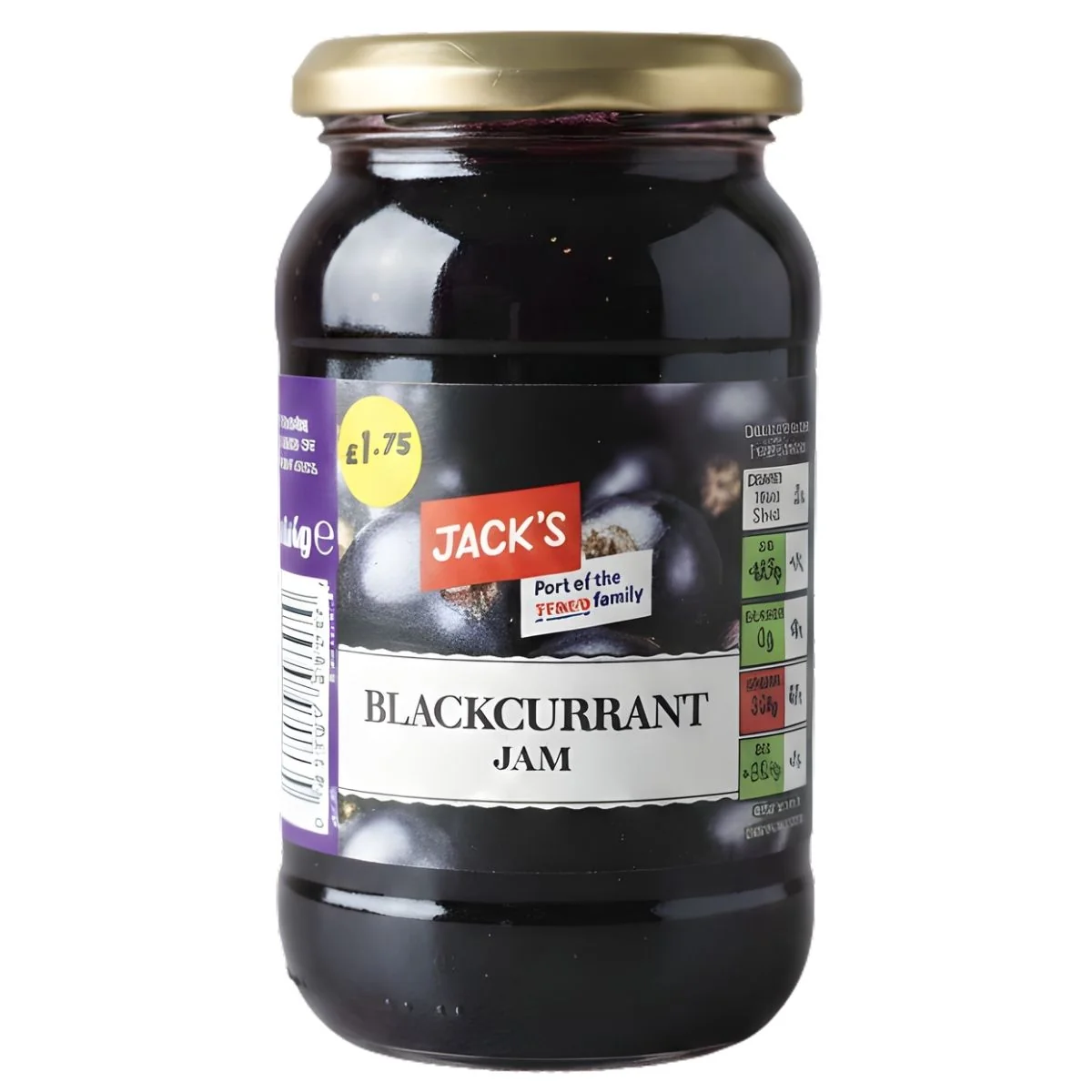 JACKS BLACKCURRANT JAM PM160