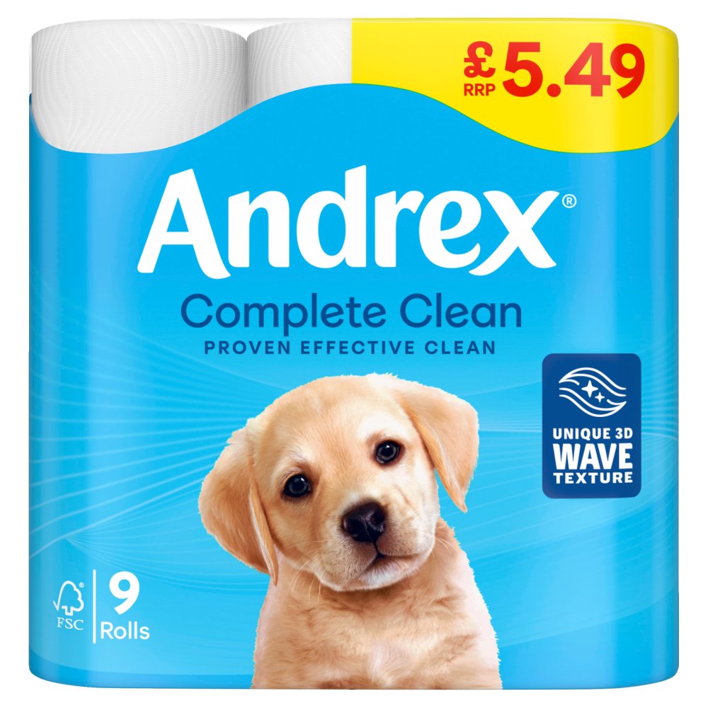 Andrex Complete Clean 9 Roll