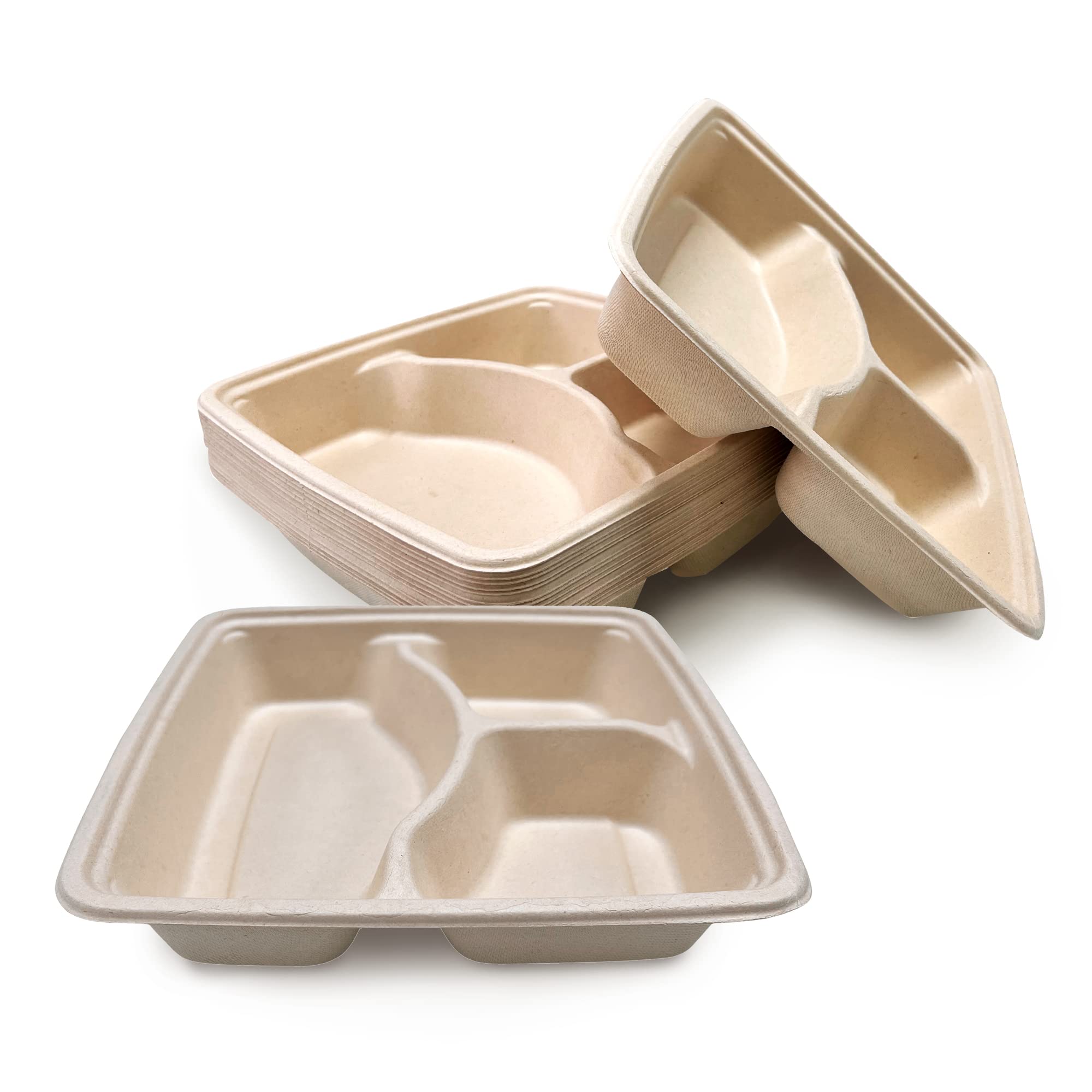 EXQUZIT 3 COMPARTMENT PLATES 8'