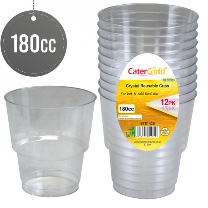 B2B CLEAR PLASTIC CUPS 180CC