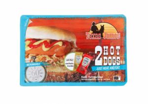 TEXAS JAMES 2 HOT DOGS RTE