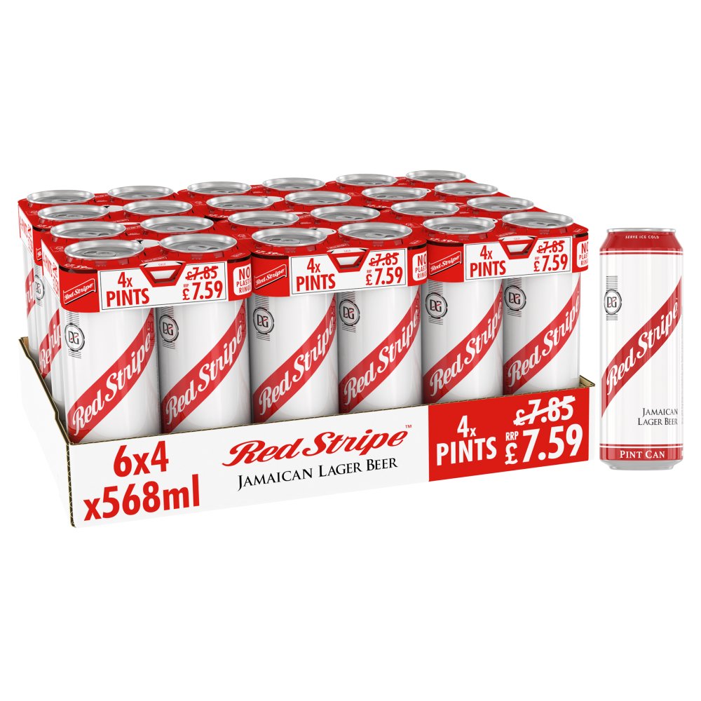 RED STRIPE PINT 568ML