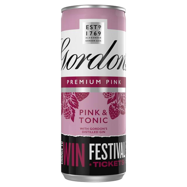 GORDONS PINK & TONIC