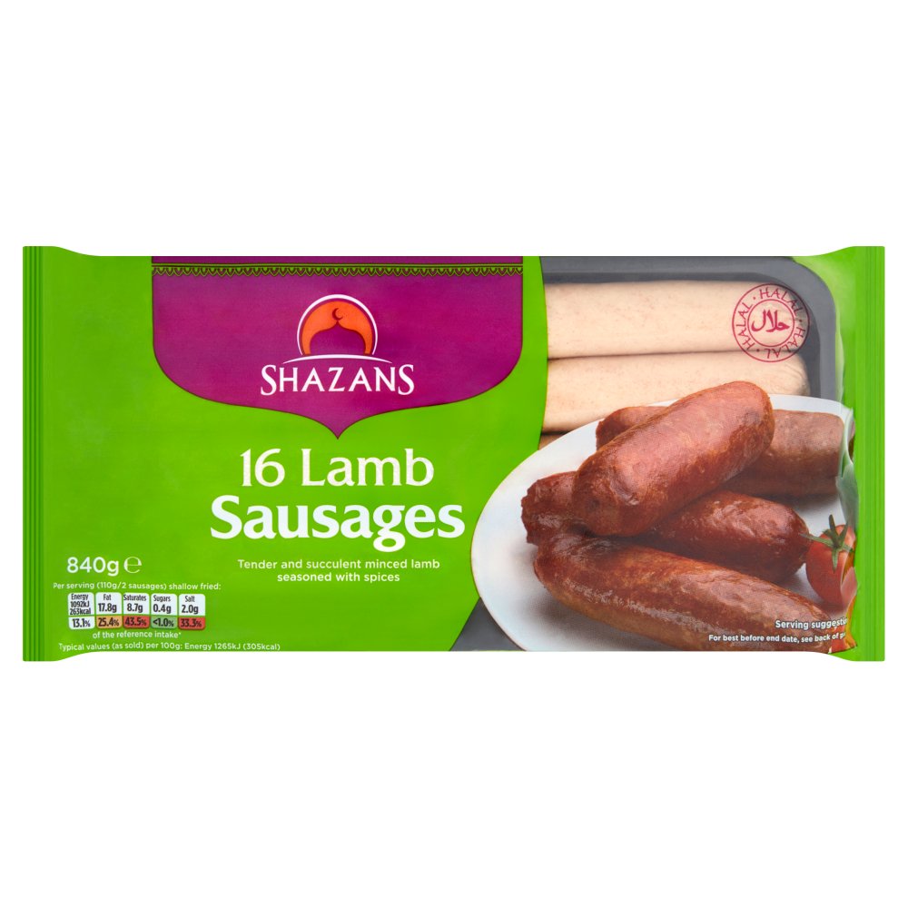 SHAZANS LAMB SAUSAGES 18S
