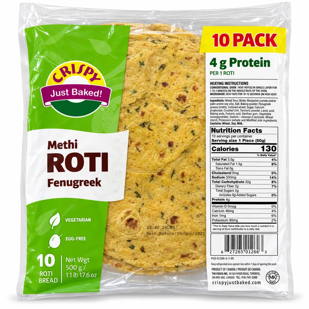 CRISPY METHI ROTI FENUGREEK