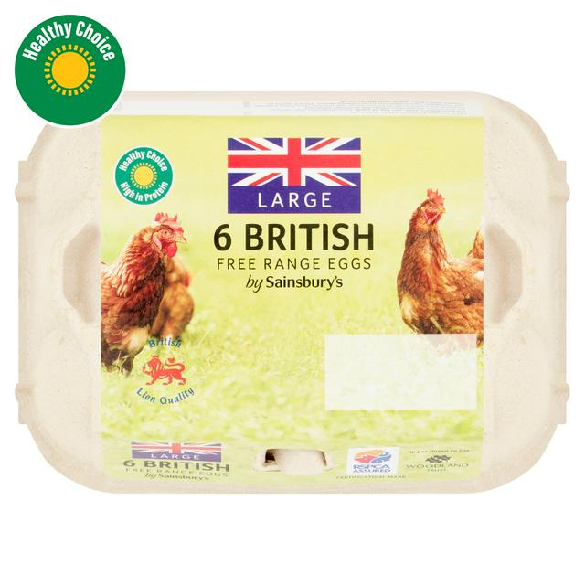 FREE RANGE EGGS LARGE 6S
