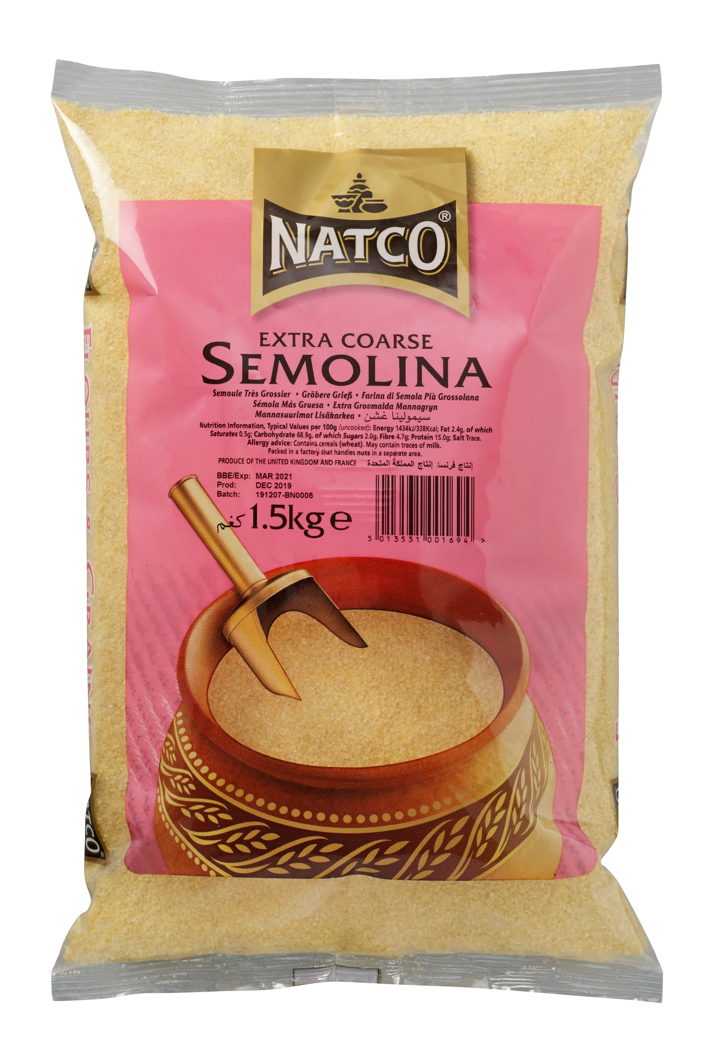 NATCO SEMOLINA EXTRA COARSE