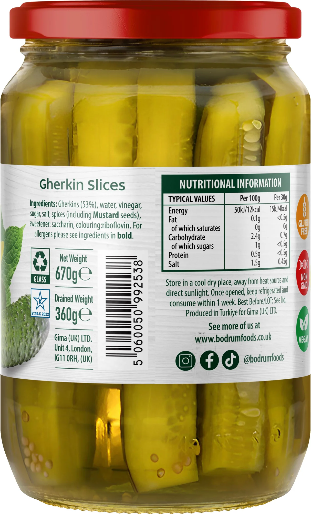BODRUM GHERKIN STICKS