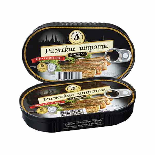 BRIVAIS SMOKED RIGA SPRATS IN  OIL
