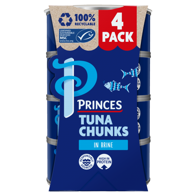 PRINCES TUNA CHNKS/BRINE 4PK