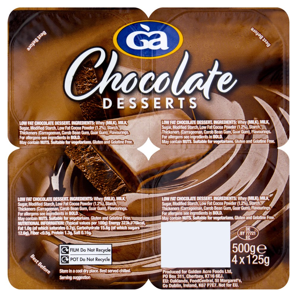 GOLDEN ACRE CHOCOLATE DESSERT