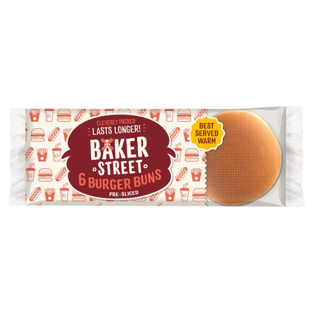 BAKER ST PLAIN BURGER BUN