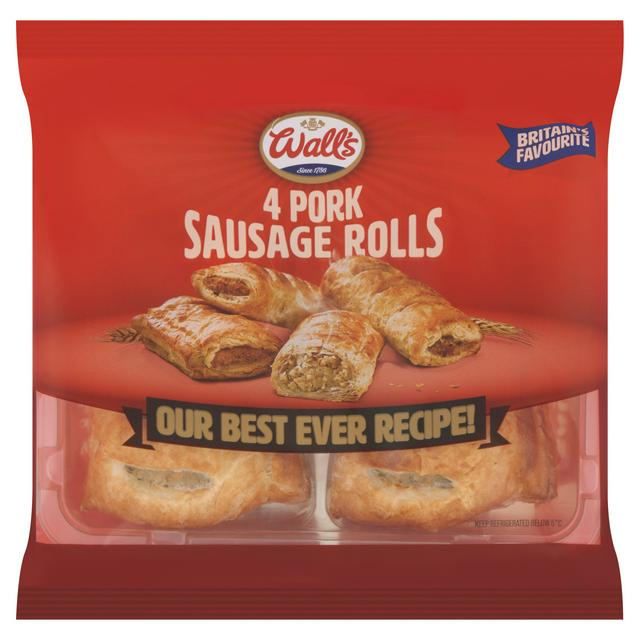 WALLS SAUSAGE ROLLS 4PK