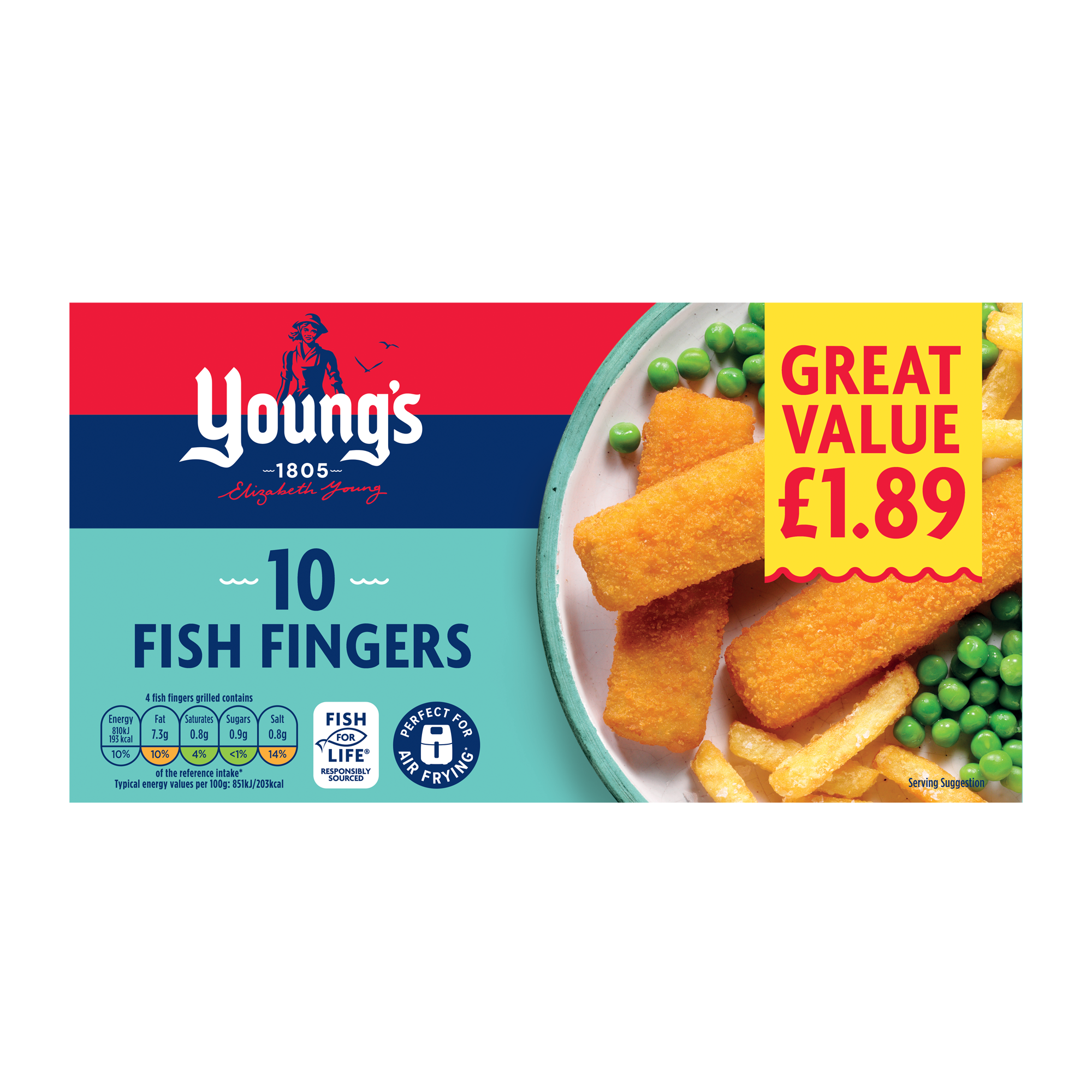 YOUNGS 10 FSH FNGRS PM189