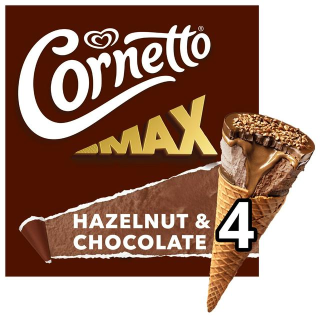 CORNETTO MAX CHOC & HAZELNUT