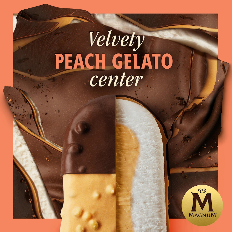 MAGNUM PEACHE ICE CREAM