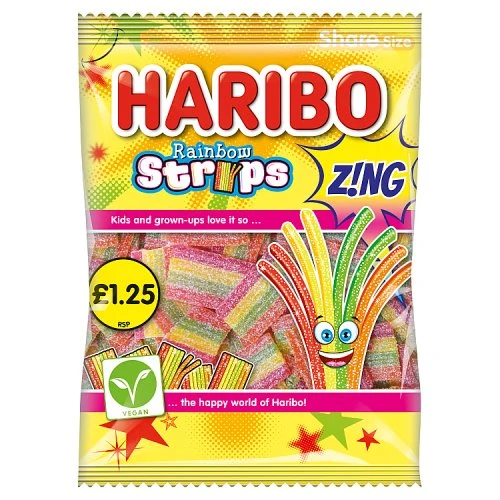 HARIBO RNBOW STRPS ZNG PM125